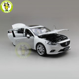 1/18 Mazda 6 ATENZA Diecast Car Model Toy for kids Boy Girl Gift Collection White