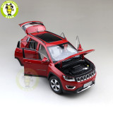 1/18 Jeep Compass Fiat Chrysler Diecast Metal Car Suv Model Collection Gift White