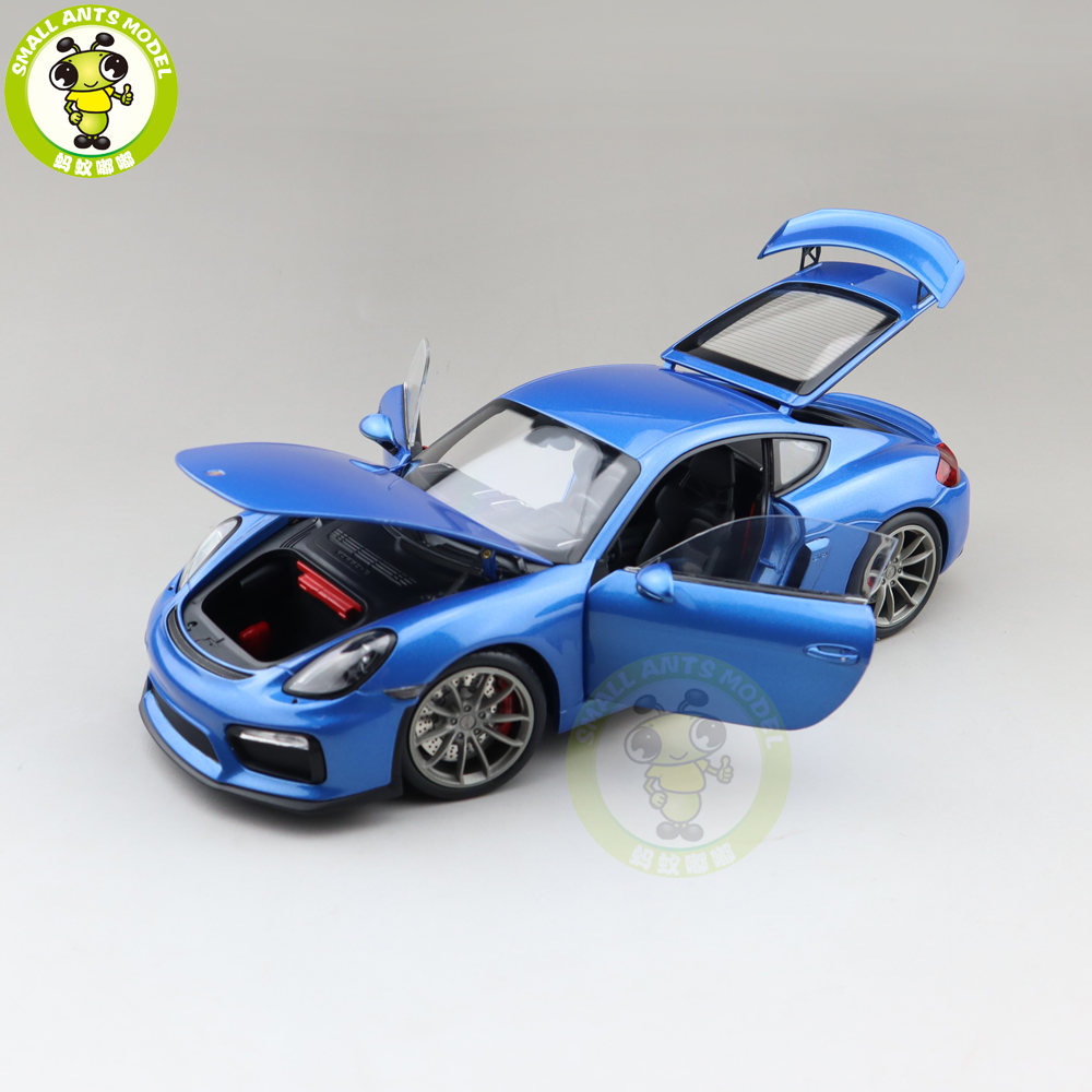 1/18 Schuco Porsche Cayman GT4 (Blue) Diecast Car Model