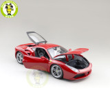 1/18 Ferrari 488 GTB Bburago 16008 Diecast Model Car Toys Boys Girls Gifts