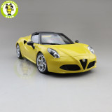 1/18 ALFA ROMEO 4C SPIDER Autoart 70143 70142 70141 Model Toys Car Gifts
