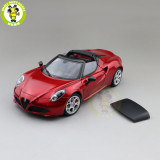 1/18 ALFA ROMEO 4C SPIDER Autoart 70143 70142 70141 Model Toys Car Gifts