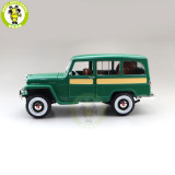 1/18 1955 WILLYS JEEP STATION WAGON Road Signature Diecast Model Toys Car Boys Girls Gifts