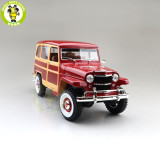 1/18 1955 WILLYS JEEP STATION WAGON Road Signature Diecast Model Toys Car Boys Girls Gifts