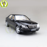 1/18 Mercedes Benz S600 1998 S CLASS W220 Norev Diecast Metal Toys Car Model Boys Girls Gifts