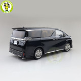 1/18 KENGFAI Toyota Vellfire MPV LHD And RHD Diecast Model Toys Car Adult Gifts Black