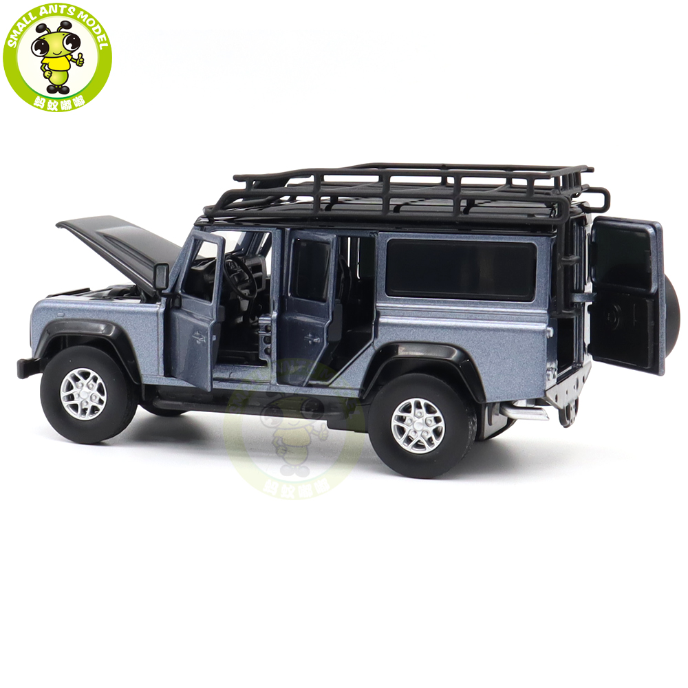 Land Rover Defender Trailer w/ Motorhome Car Model Diecast Toy Vehicle Gift 