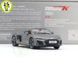 1/64 KENGFAI Audi R8 2021 Spyder And Coupe Performance Diecast Model Toys Car Boys Girls Gifts