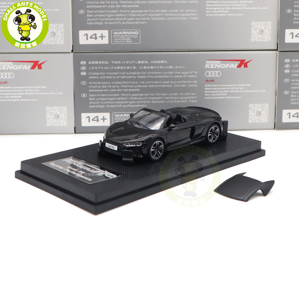 1/64 KENGFAI Audi R8 2021 Spyder And Coupe Performance Diecast Model Toys  Car Boys Girls Gifts - Shop cheap and high quality KENGFAI Car Models Toys  - Small Ants Car Toys Models