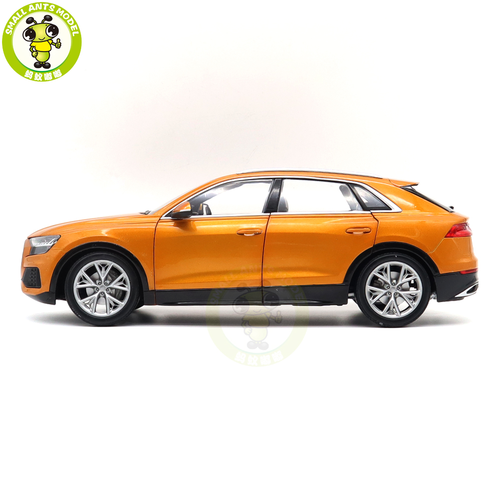 2018 Audi Q8 orange métallisé - Norev 1-18 - 188371 - Passion Diecast