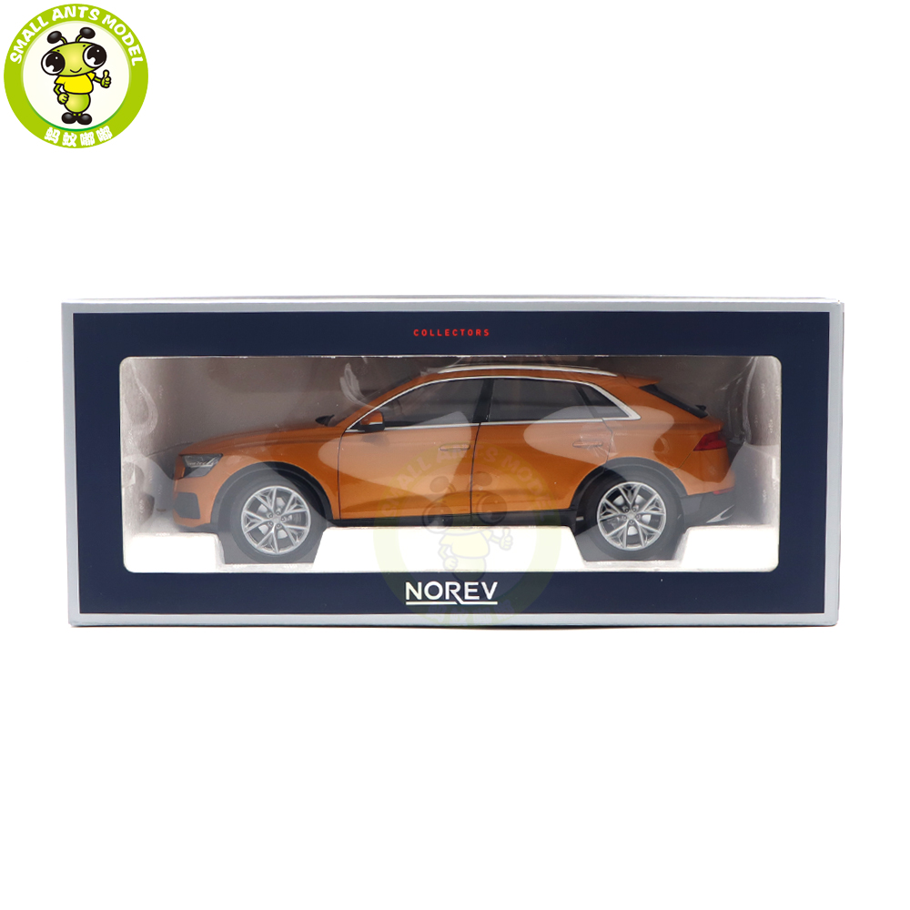 2018 Audi Q8 Orange Metallic - Norev 1-18 - 188371 - Passion Diecast