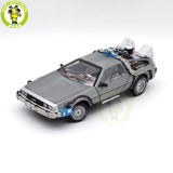 1/18 Hot Wheels Back To Future Time Machine With Mr.Fusion Diecast Model Toy Car Gifts