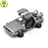 1/18 Hot Wheels Back To The Future Time Machine Ultimate Edition With Lights Sounds Diecast Model Toy Car Gifts