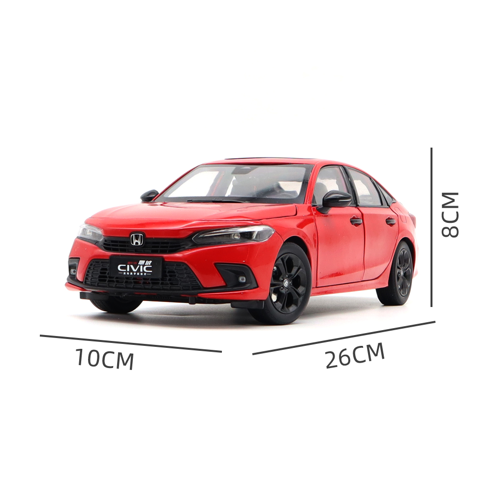 HONDA All New CIVIC 1/18 ミニカー 1/18 Honda CIVIC 2022 11th Generation Diecast Metal Car