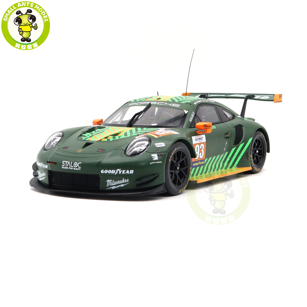 1/18 IXO Porsche 911 RSR Racing Car Diecast Model Toys Car