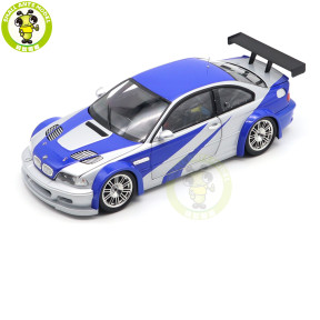 1/18 BMW M3 GTR GT R E46 Need For Speed NFS 9 IX Diecast Model Toys Car Boys Girls Gifts