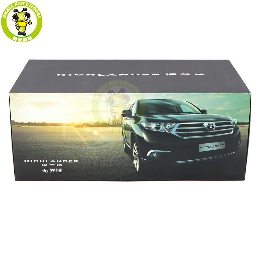 1/18 Toyota Highlander 2012 Diecast Model Toys Suv Car Boys