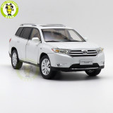 1/18 Toyota Highlander 2012 Diecast Model Toys Suv Car Boys Girls Gifts