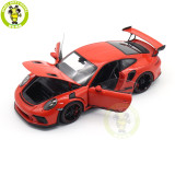 1/18 Porsche 911 GT3 RS Racing Car Welly GTAutos Diecast Model Toys Car Boys Girls Gifts