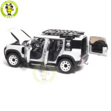 1/18 Land Rover Defender 110 2023 30th Anniversary Edition Fuji White Almost Real Diecast Model Car Gifts For Father Boyfriend Husband
