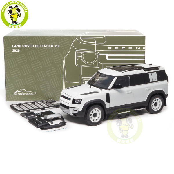 1/18 Land Rover Defender 110 2023 30th Anniversary Edition Fuji White Almost Real Diecast Model Car Gifts For Father Boyfriend Husband