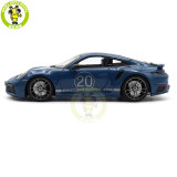 1/18 Minichamps Porsche 911 992 Turbo S Coupe Sport Design 2021 20th Anniversary Edition Diecast Model Toys Car Gifts For Husband Boyfriend Father
