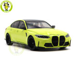 1/18 Minichamps BMW M3 2020 G80 Yellow Metallic Diecast Model Toys Car Gifts For Husband Boyfriend Father