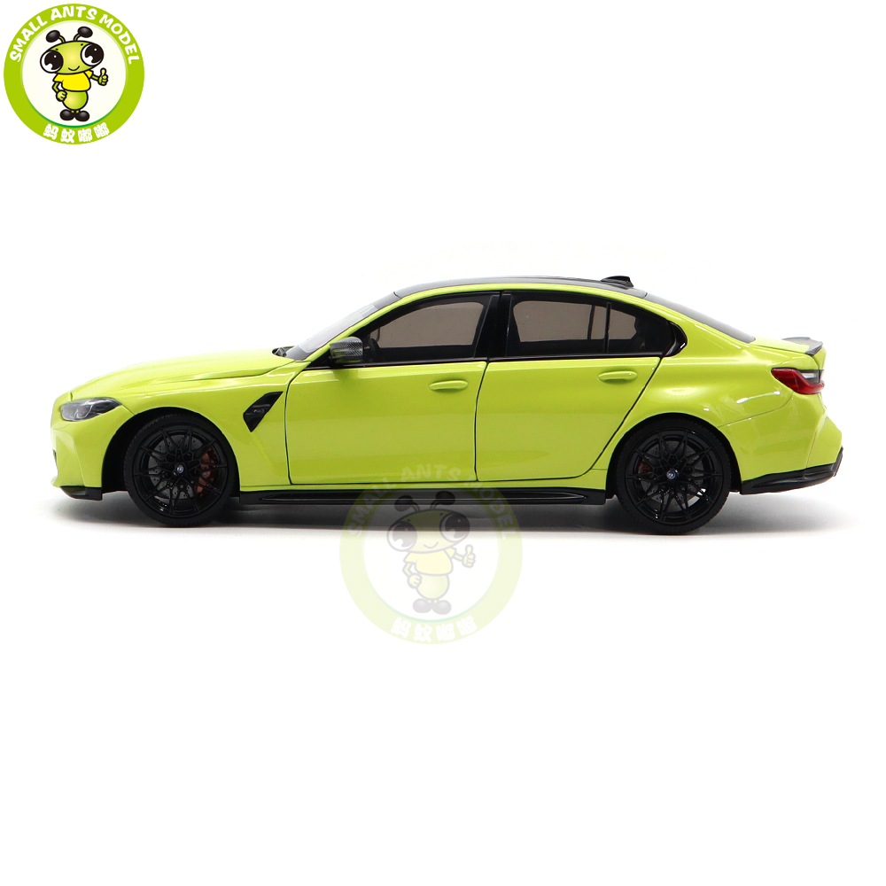 1/18 Minichamps BMW M3 2020 G80 Yellow Metallic Diecast