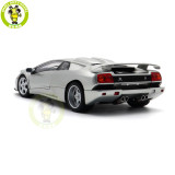 1/18 Autoart 79143 Lamborghini Diablo SE30 JOTA TITANIO Metallic Silver Model Car Gifts For Husband Father Boyfriend