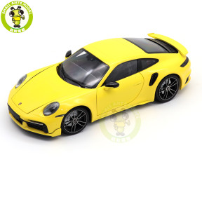 1/18 Minichamps Porsche 911 992 Turbo S Coupe Sport Design 2021 Diecast Model Toys Car Gifts For Husband Boyfriend Father