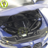 1/18 Minichamps BMW M4 2020 G82 Blue Metallic Diecast Model Toys Car Gifts For Husband Boyfriend Father