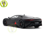 1/18 Land Rover Jaguar C-X75 Almost Real 810605 Satin Black With Gloss Black Stripes Diecast Model Car Gifts For Father Boyfriend Husband