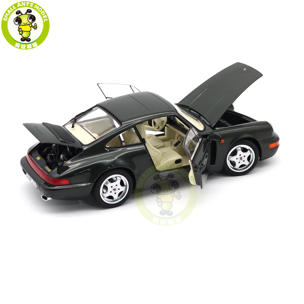 ミニカー NOREV PORSCHE CARRERA 1:18 Norev Porsche 911 (964) Carrera 4 Coupe 1990 Signal