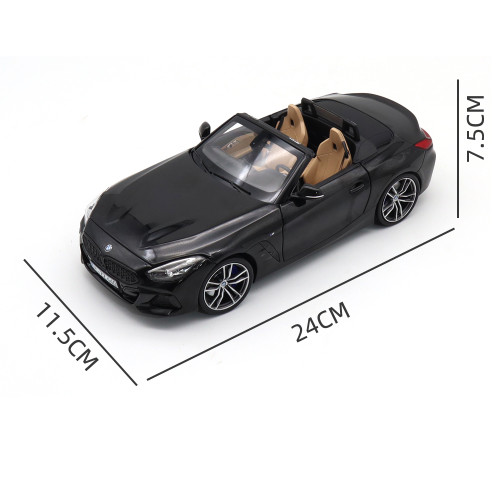 1/18 BMW Z4 2019 G29 Norev 183272 Black Metallic Diecast Model Toy 