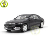 1/18 Mercedes Benz S Class Maybach S680 2021 X223 Norev 183915 Ruby Black Metallic Diecast Model Toys Car Gifts For Father Boyfriend Husband