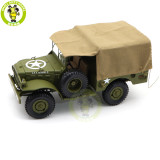 1/18 Dodge BEEP WC Series WC51 WC52 Diecast Model Toys Car Gifts For Father Boyfriend Husband