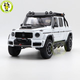 1/18 Benz Brabus G800 Adventure XLP 2020 Pickup Truck Almost Real Diecast Model Toy Cars Boys Girls Gifts