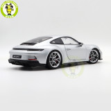 1/18 Porsche 911 992 GT3 Touring 2021 Norev 187318 Silver Diecast Model Toys Car Gifts For Husband Boyfriend Father