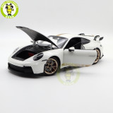 1/18 Porsche 911 992 GT3 2021 Norev 187319 White Gold Strips Diecast Model Toys Car Gifts For Husband Boyfriend Father
