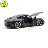 1/18 Porsche 911 992 GT3 Touring 2021 Norev 187305 Grey Metallic Diecast Model Toys Car Gifts For Husband Boyfriend Father