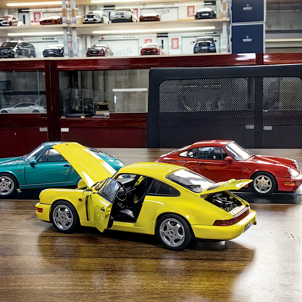 ミニカー NOREV PORSCHE CARRERA Norev 1:18 Porsche 911 Carrera 4 Coupe (964) in Midnight