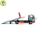 1/18 Naveco Car Rescue Vehicle Wrecker Flatbed Trailer GULF Diecast Model Toy Car Gifts For Friends Father