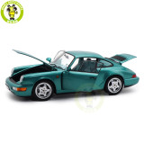 1/18 Porsche 964 911 Carrera 2 1992 Norev 187329 Wimbledon Green Diecast Model Toys Car Gifts For Friends Father