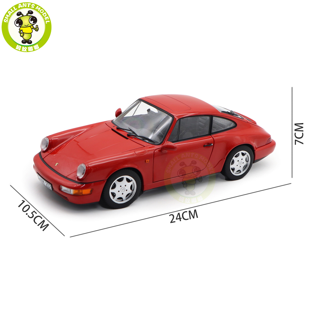 1/18 Porsche 964 911 Carrera 2 1990 Norev 187320 Red Diecast