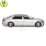 1/18 Mercedes Maybach S Class S680 2021 Almost Real 820118 Hightech Silver Diecast Model Toy Car Gifts For Friends Father