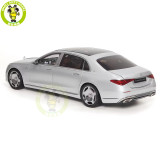 1/18 Mercedes Maybach S Class S680 2021 Almost Real 820118 Hightech Silver Diecast Model Toy Car Gifts For Friends Father