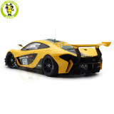 1/18 McLaren P1 GTR Geneva Motor Show 2015 #51 Autoart 81544 Yellow / Green Stripes Diecast Model Toy Car Gifts For Father Friends