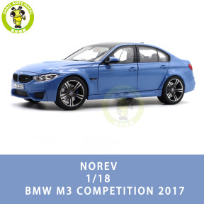 1/18 BMW M3 Competition 2017 Norev 183237 Diecast Model Car Toys Gifts For Adults Friends Father