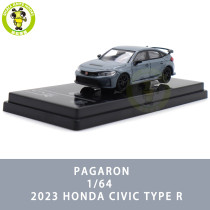 1/64 Paragon 2023 Honda Civic Type R Diecast Model Toy Car Gifts For Friends Father