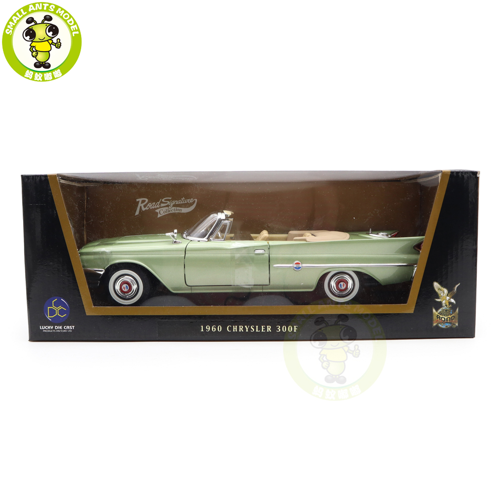 ミニカー 1/18 Roadhawk クライスラー 300F 1960 グリーン LUCKY-DIECAST LDC92748G Scale 1/18 | CHRYSLER 300F CABRIOLET